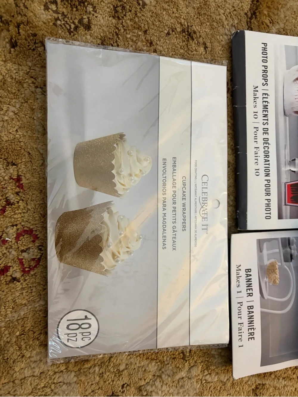 NWT pack Martha  Stewart Halloween Banner Black/Gold Party Decoration bundle